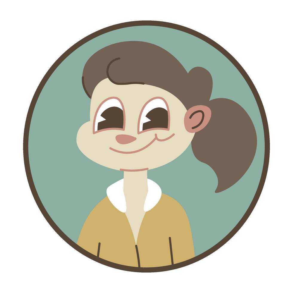 Portrait or avatar for cousin in family trees vector
