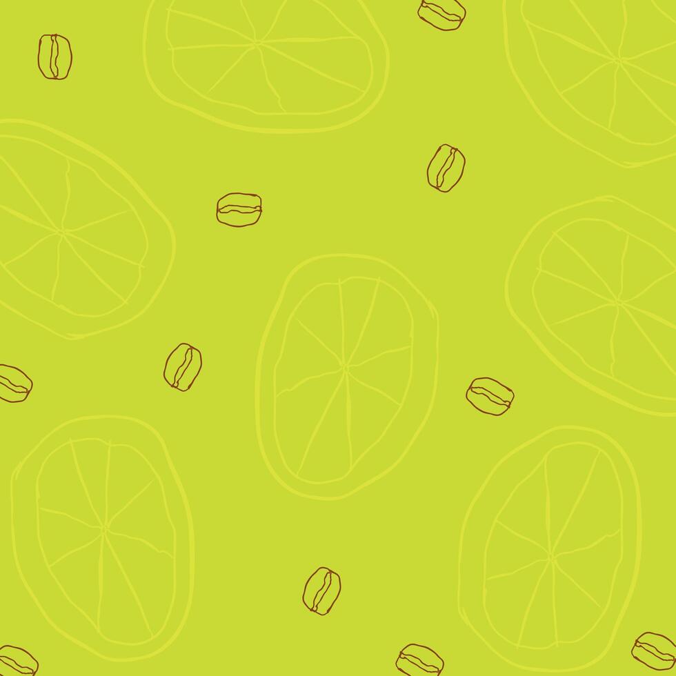 Lemon and coffee vector