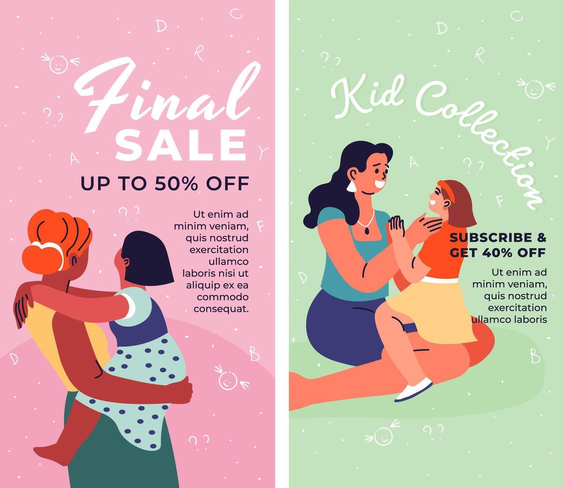 Final sale with 50 off, exclusive kid collections vector