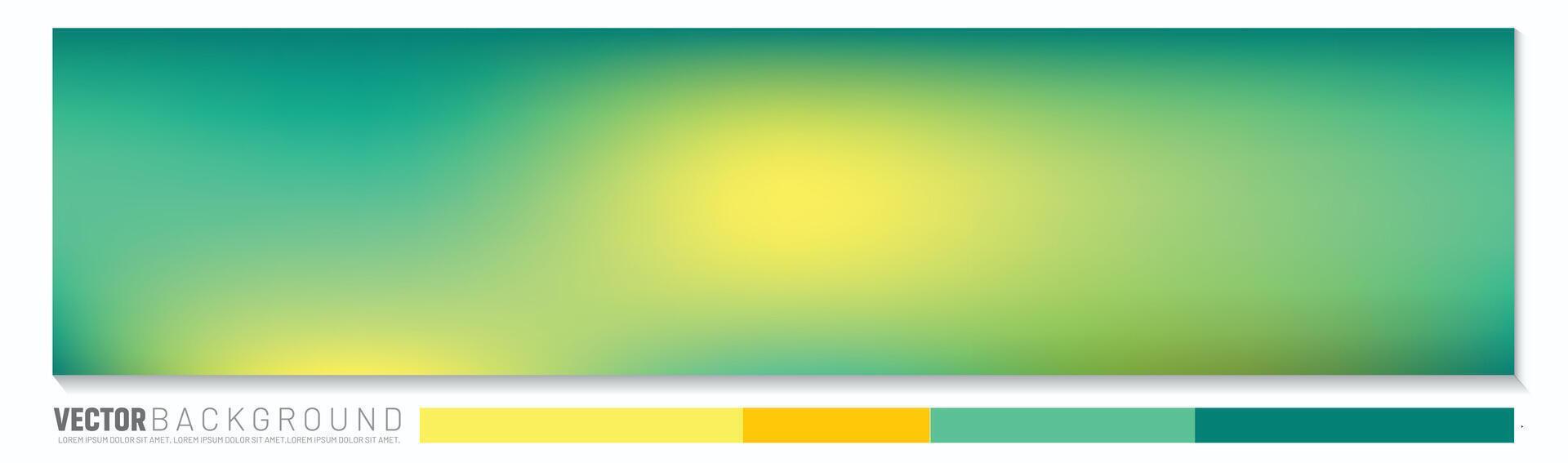 Teal, Orange, and Yellow gradient background vector