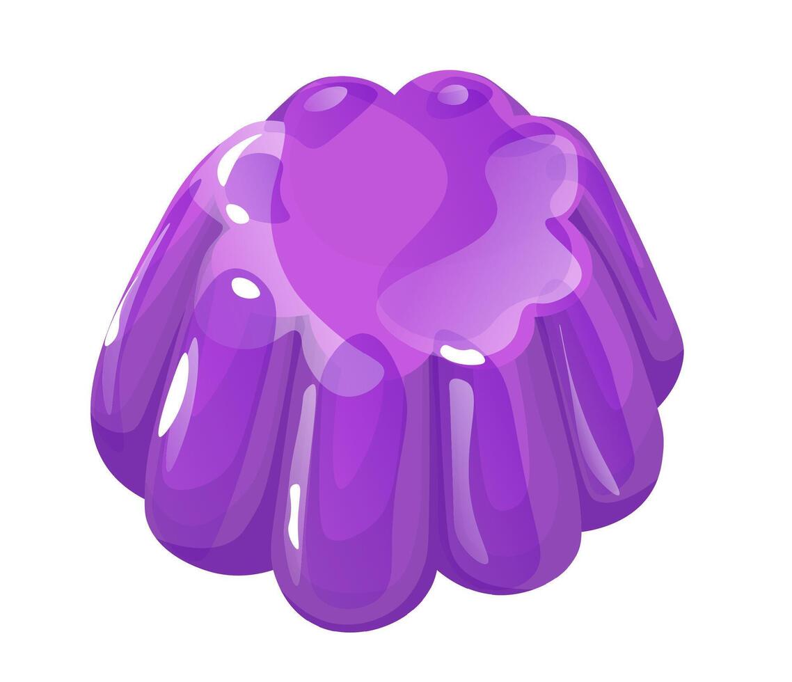 Chewy sugar, gummy jelly candy sweet marmalade vector
