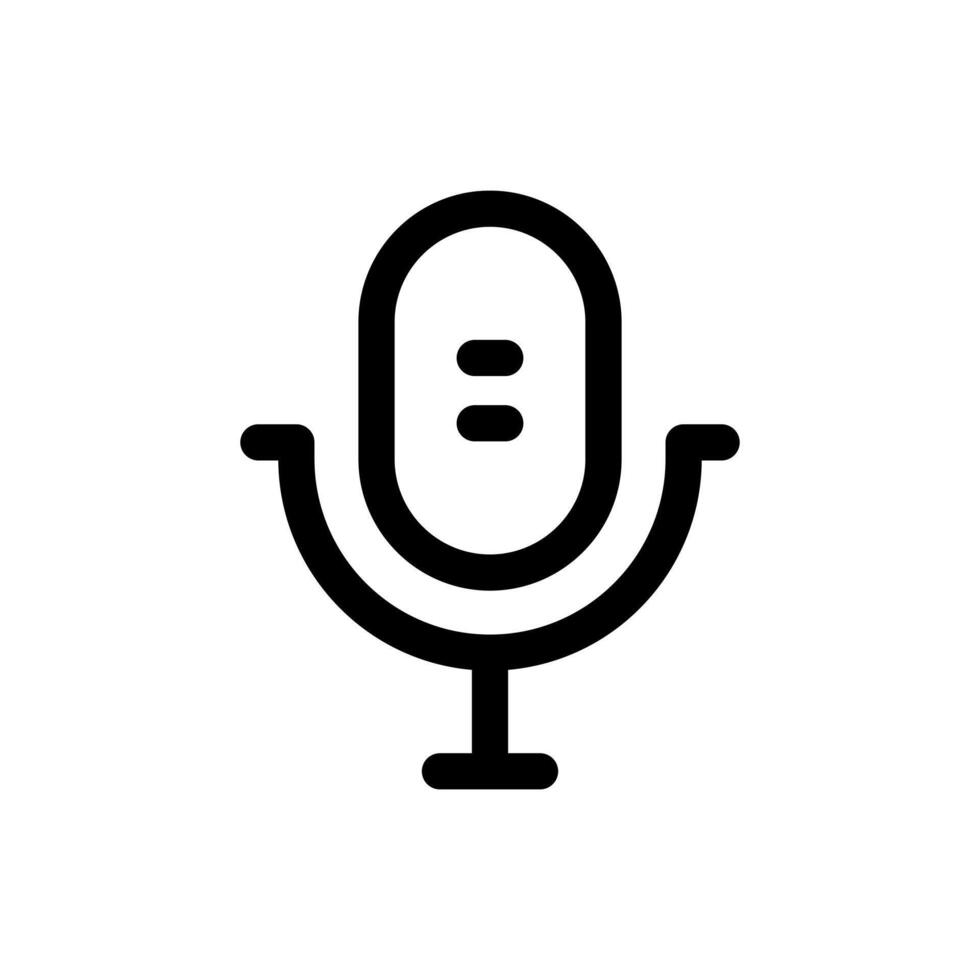 Simple Podcast line icon vector