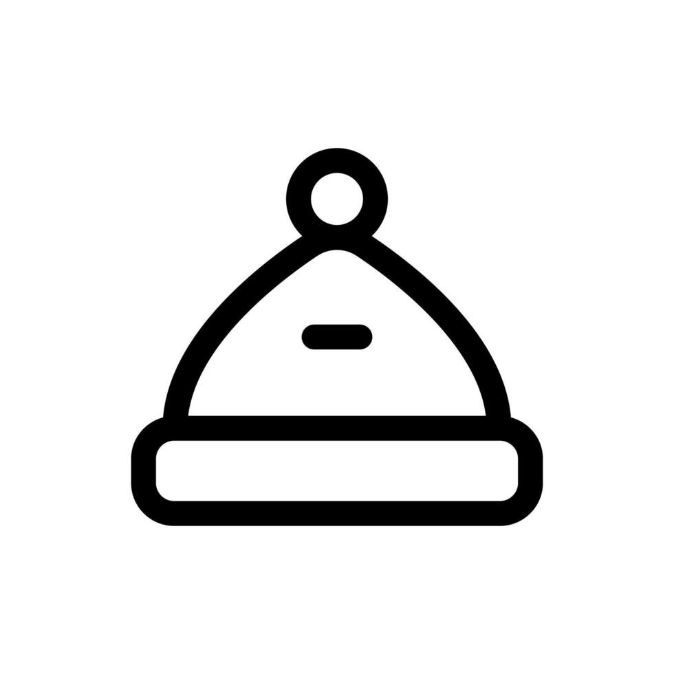 Simple Beanie line icon vector