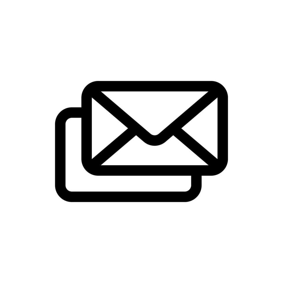 Simple Message line icon vector