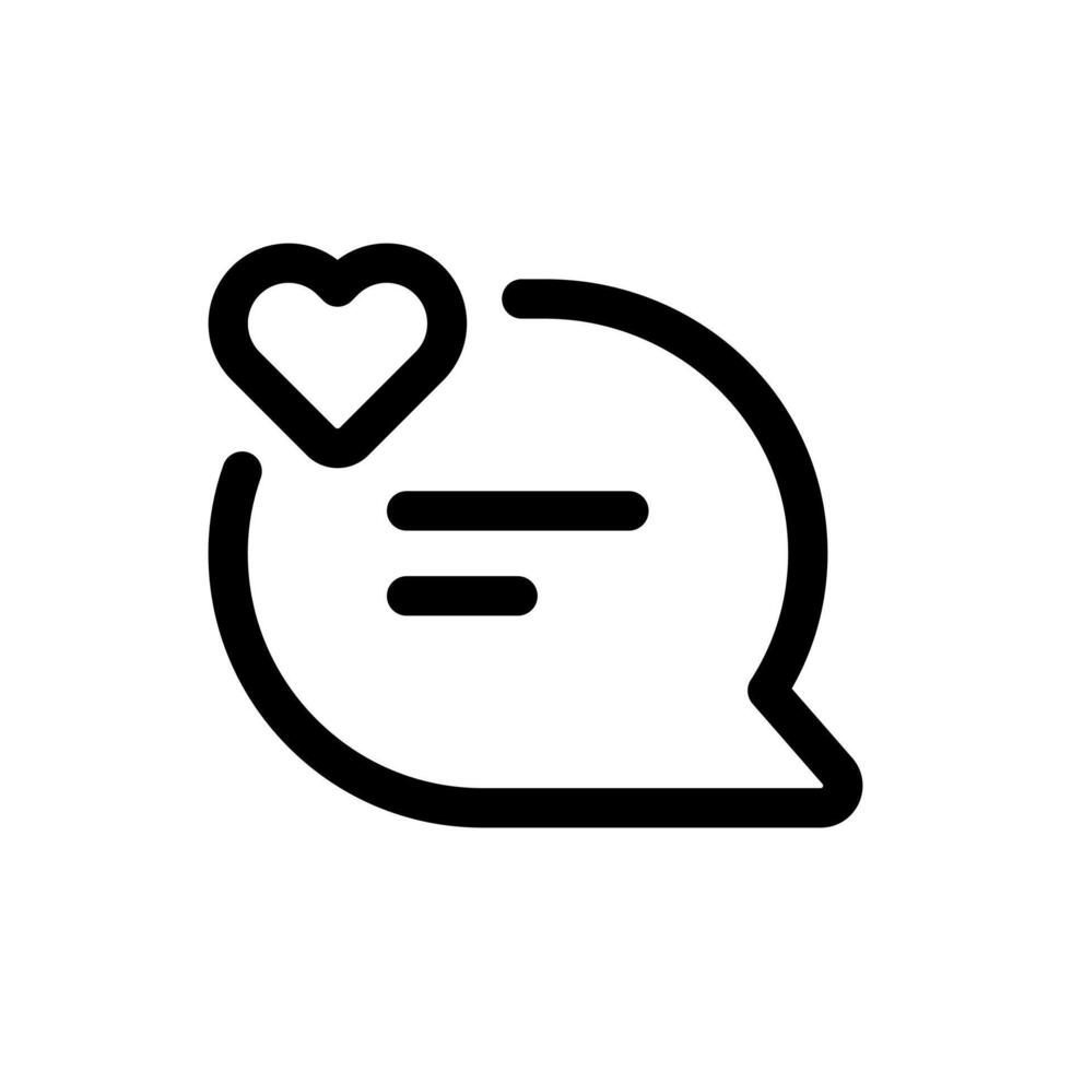 Simple Feedback line icon vector