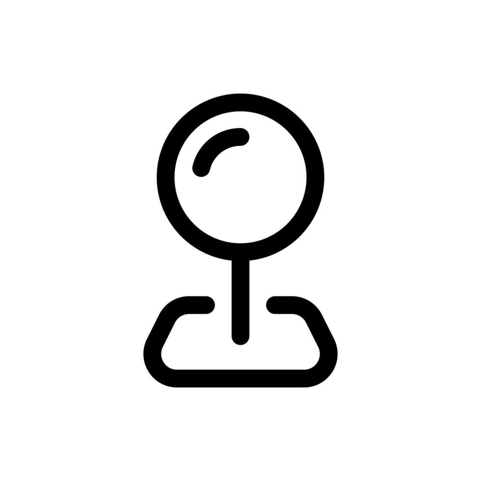 Simple Pin line icon vector