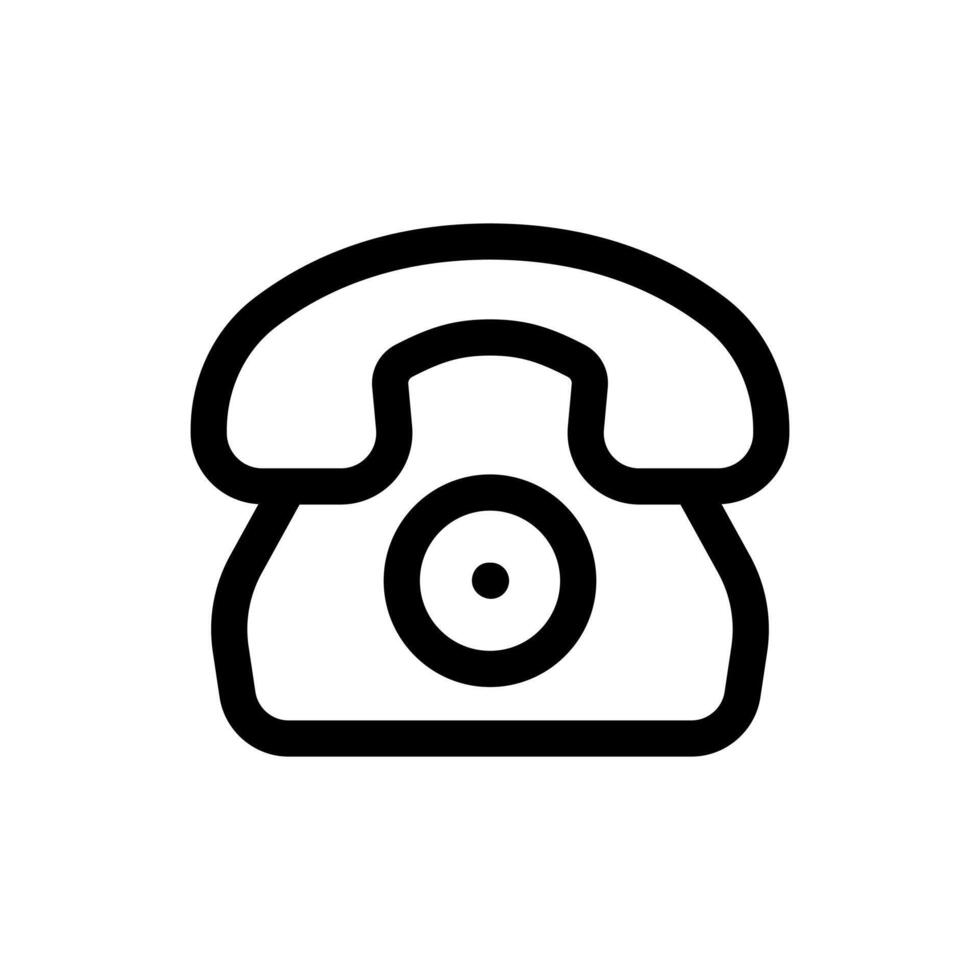 Simple Telephone line icon vector
