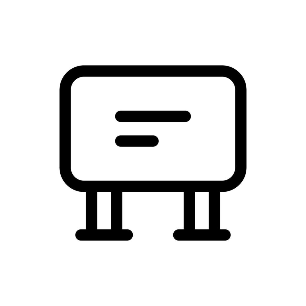 Simple Billboard line icon vector