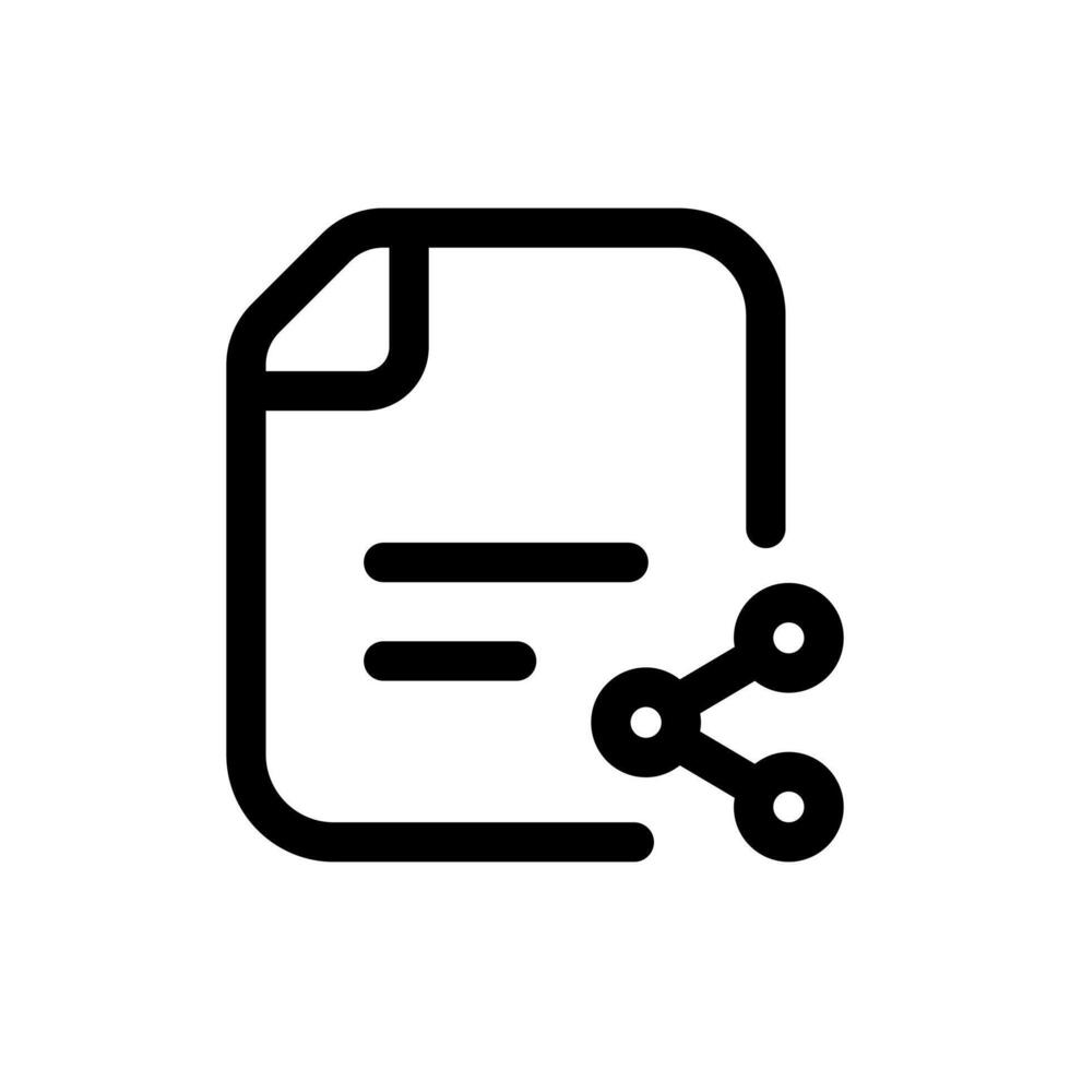 Simple Share line icon vector