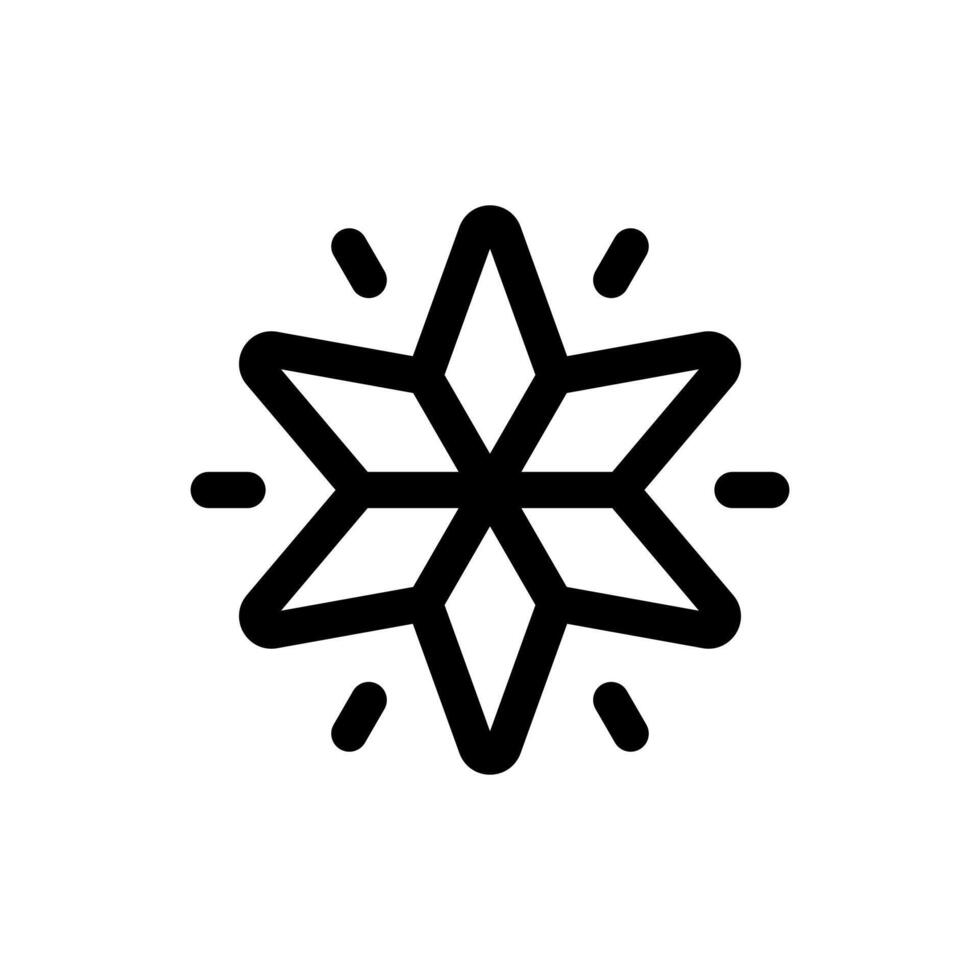 Simple Star line icon vector