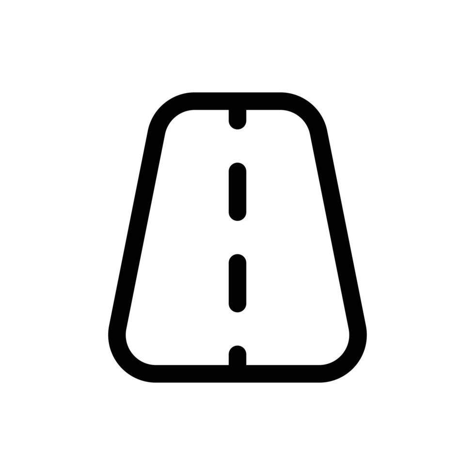 la carretera icono en de moda contorno estilo aislado en blanco antecedentes. la carretera silueta símbolo para tu sitio web diseño, logo, aplicación, ui vector ilustración, eps10.