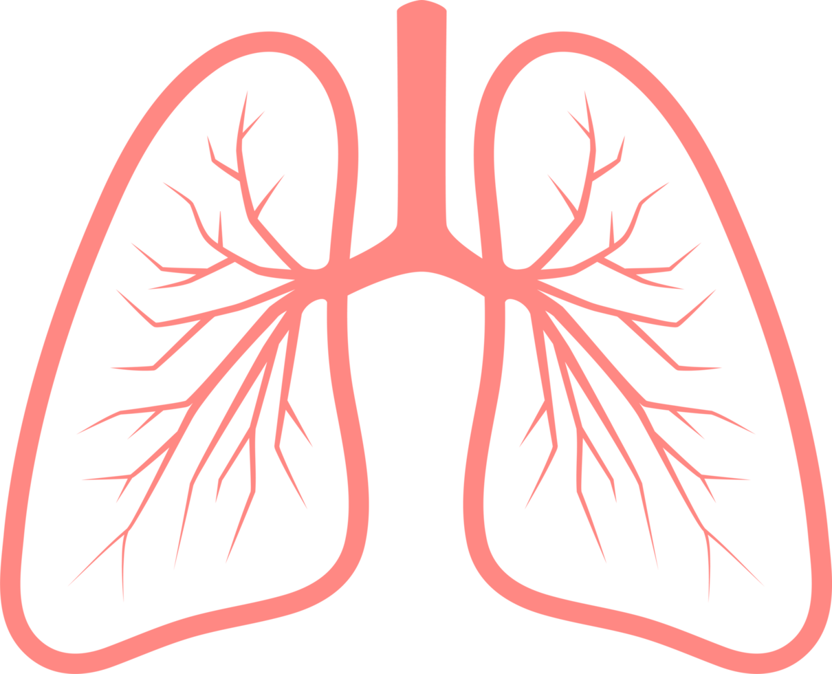 pulmões órgão pneumonia png