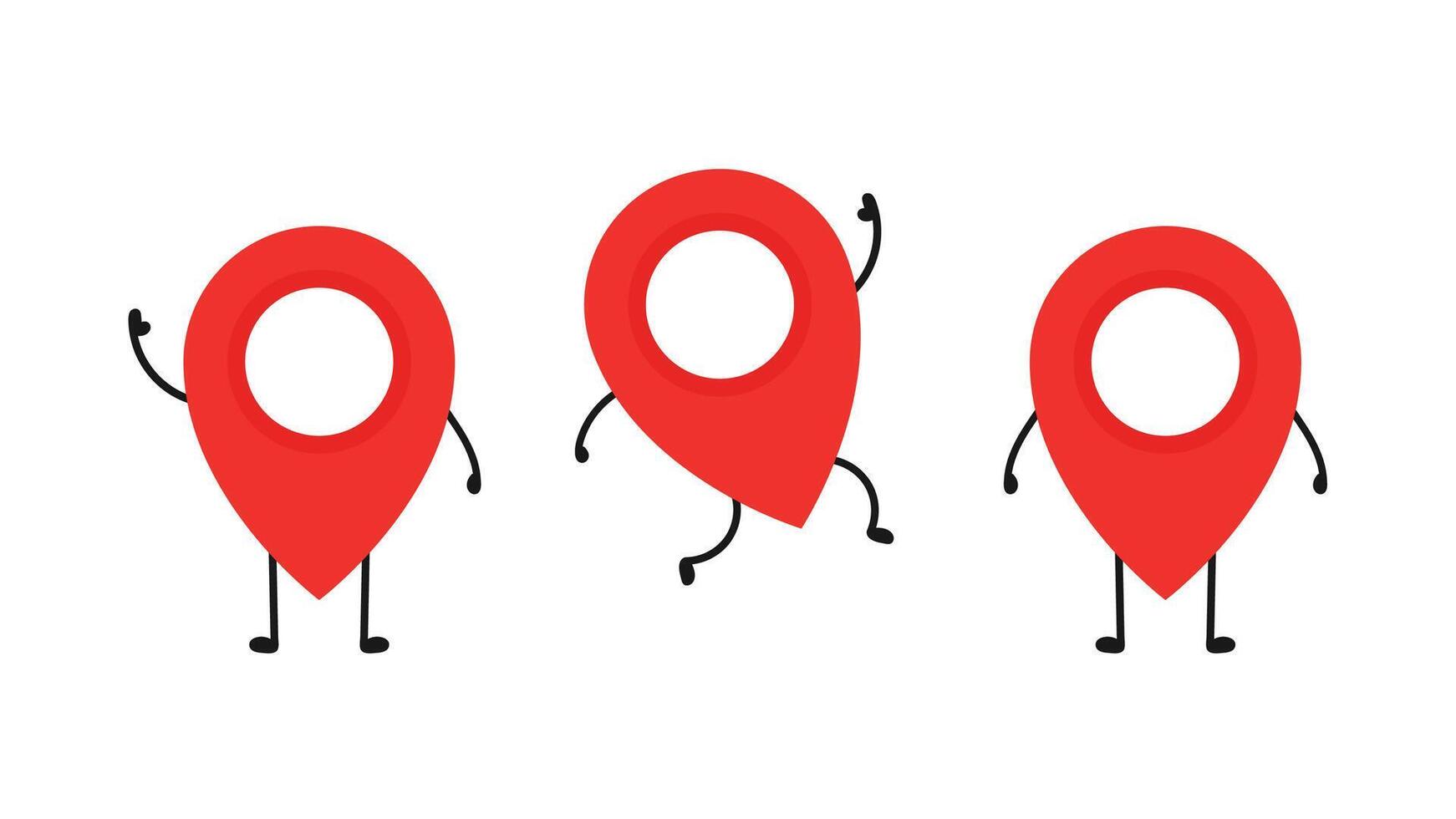 Location character design. Location symbol vector. vector