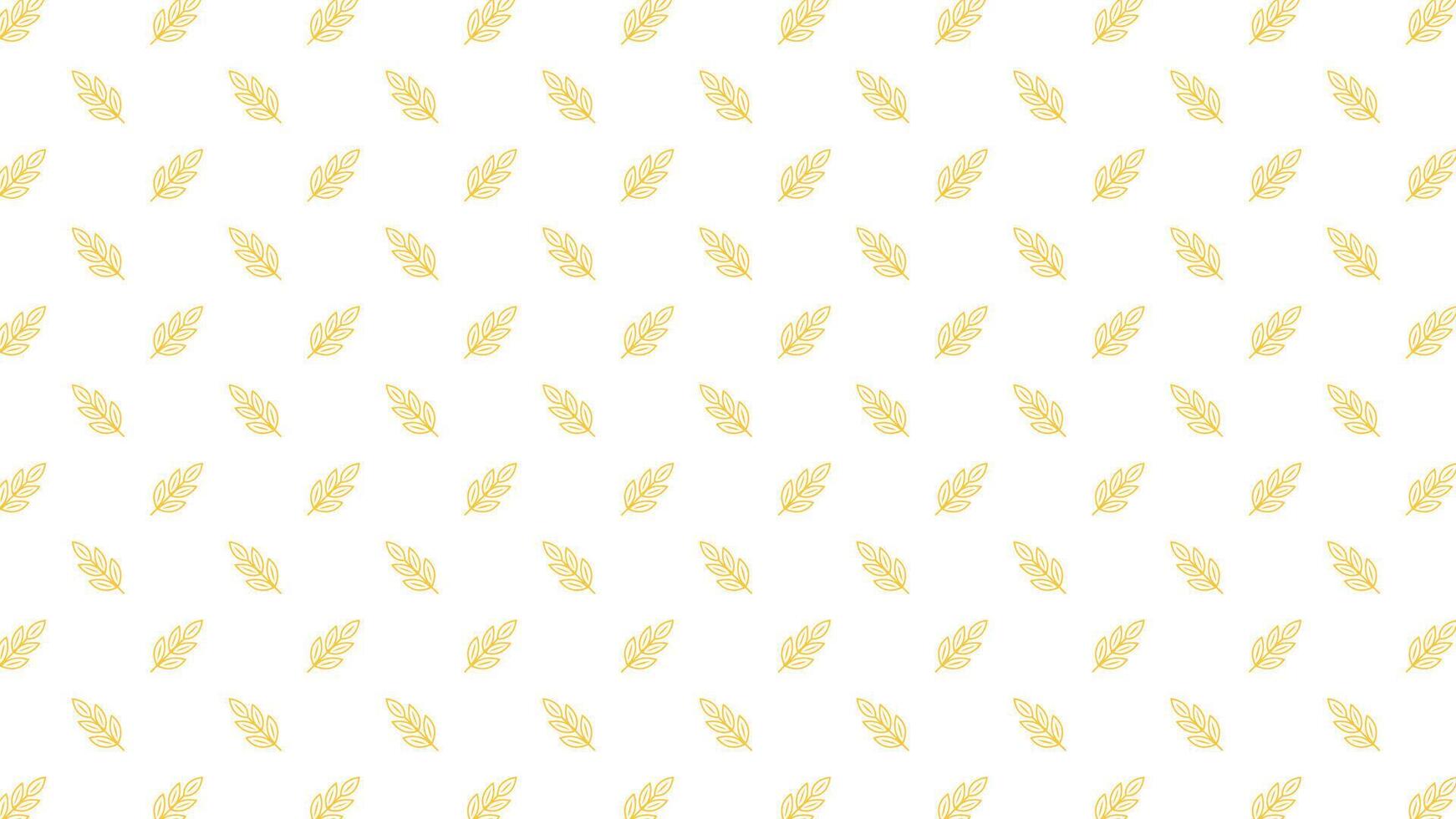 fondo de pantalla de patrón de trigo. símbolo de avena espacio libre para texto. signo de arroz. papel tapiz con patrón de arroz. vector