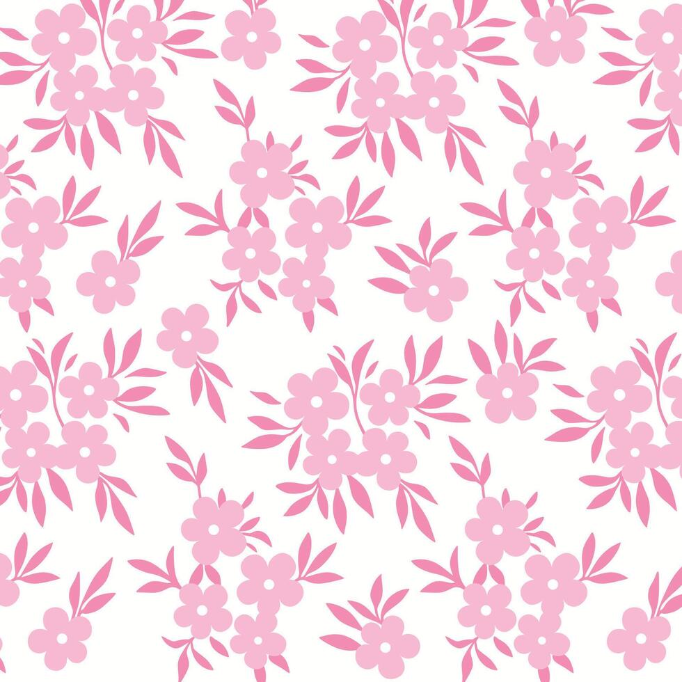 suave rosado minimalista flores modelo vector