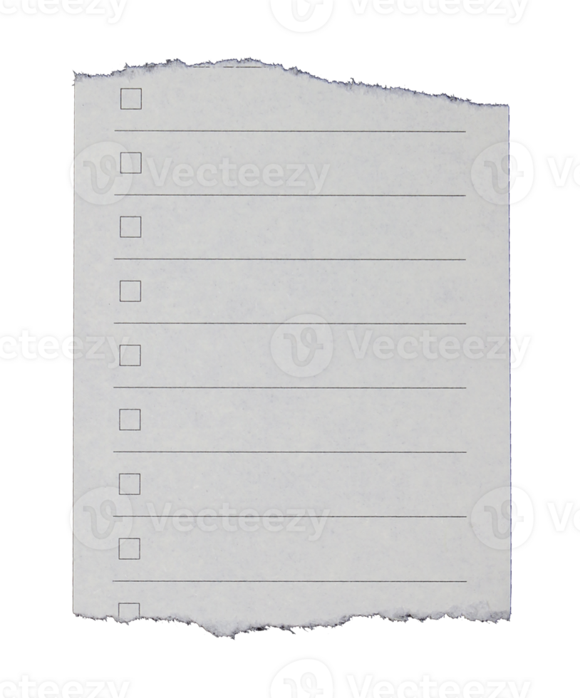 lined paper sheets or notepad pages on transparent background png file