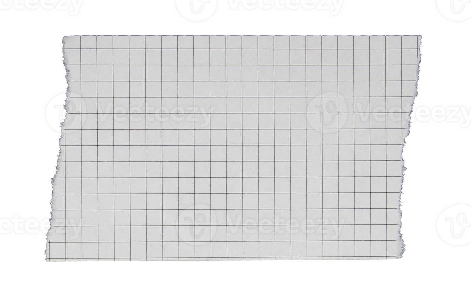 blank squared paper sheets or notepad pages on transparent background png file