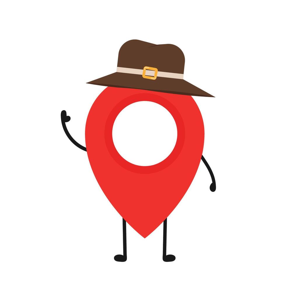 Location character design. Location symbol vector. vector