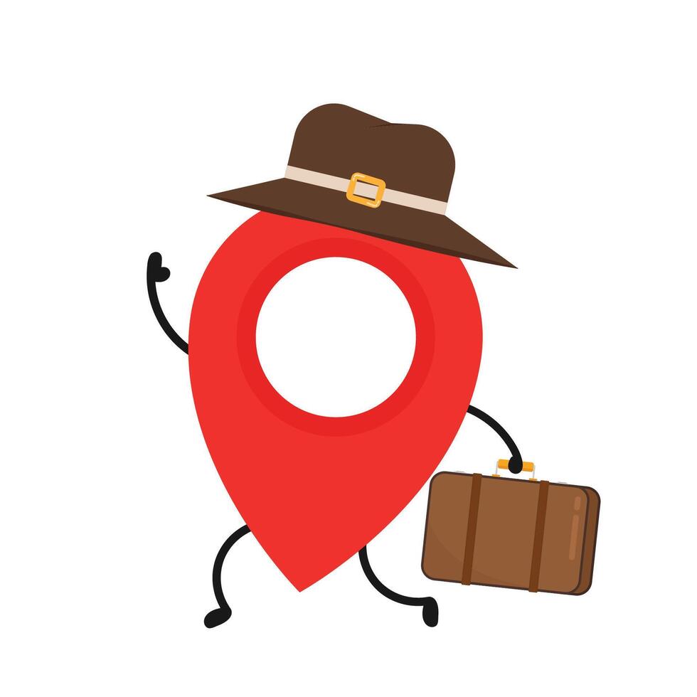 Location character design. Location symbol vector. vector