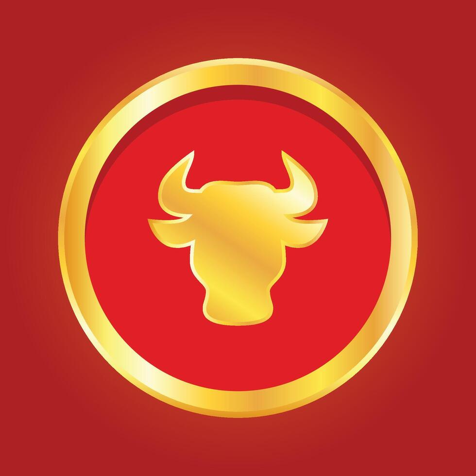 Chinese Happy new year. Happy new year. Year of the Ox. Ox cartoon vector. Ox character design. vector