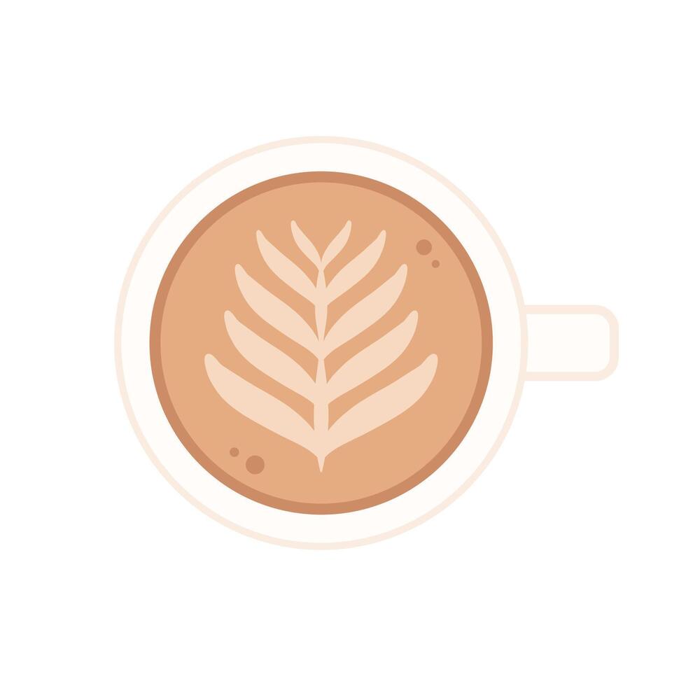 Coffee cup vector on white background. Cup of Fresh Coffee. Vector Illustration.