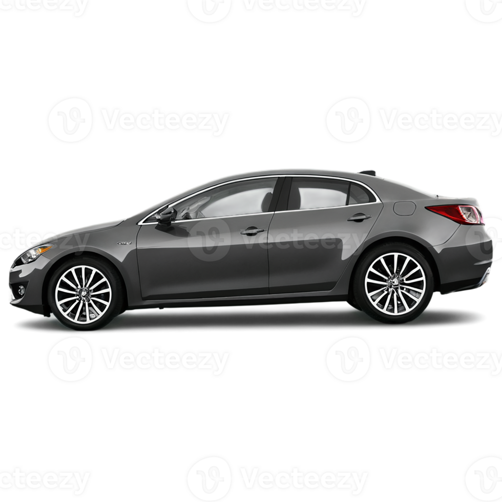 a gray car on a transparent background png