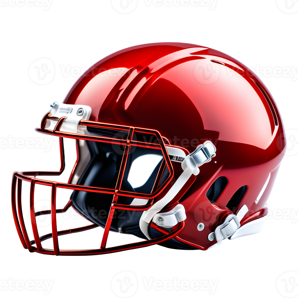 AI generated American Football Helmet Isolated on Transparent Background png