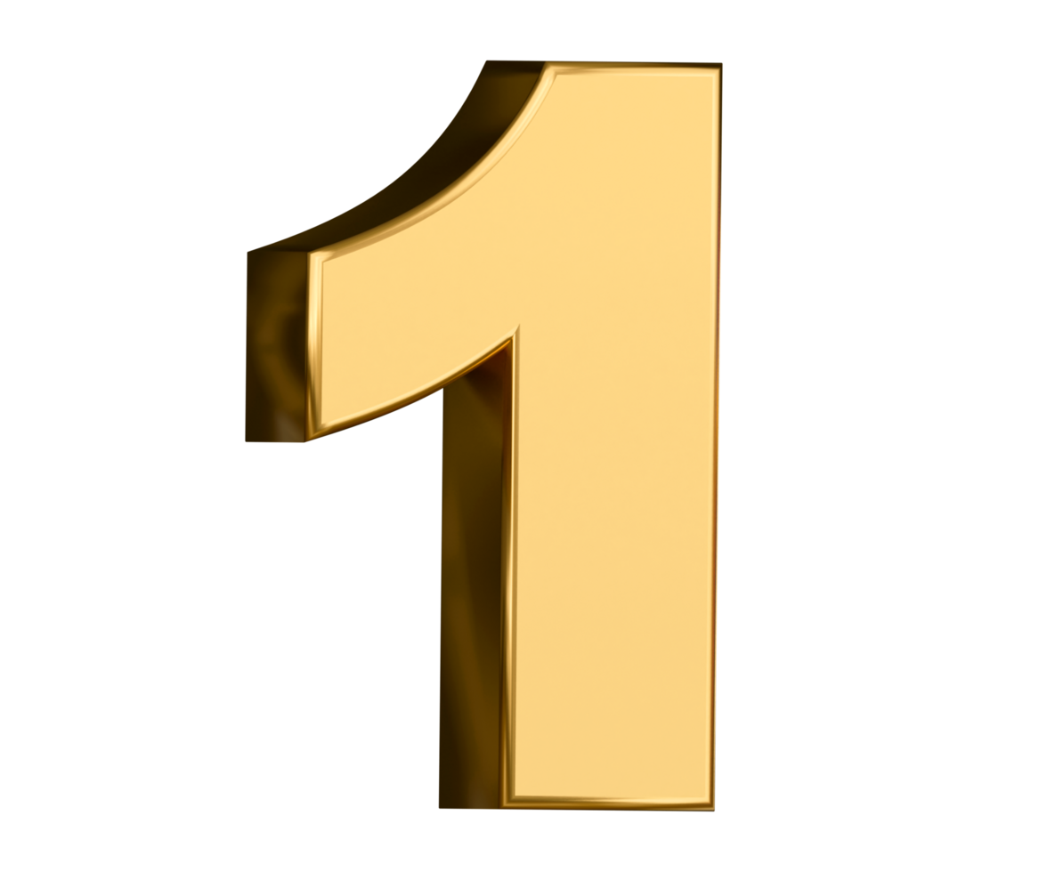 Date numbers. Numbers one to ten golden for your business design copy, poster and infographic png
