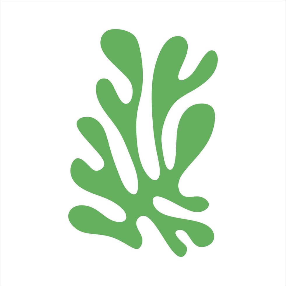 Algae plant abstract vector element