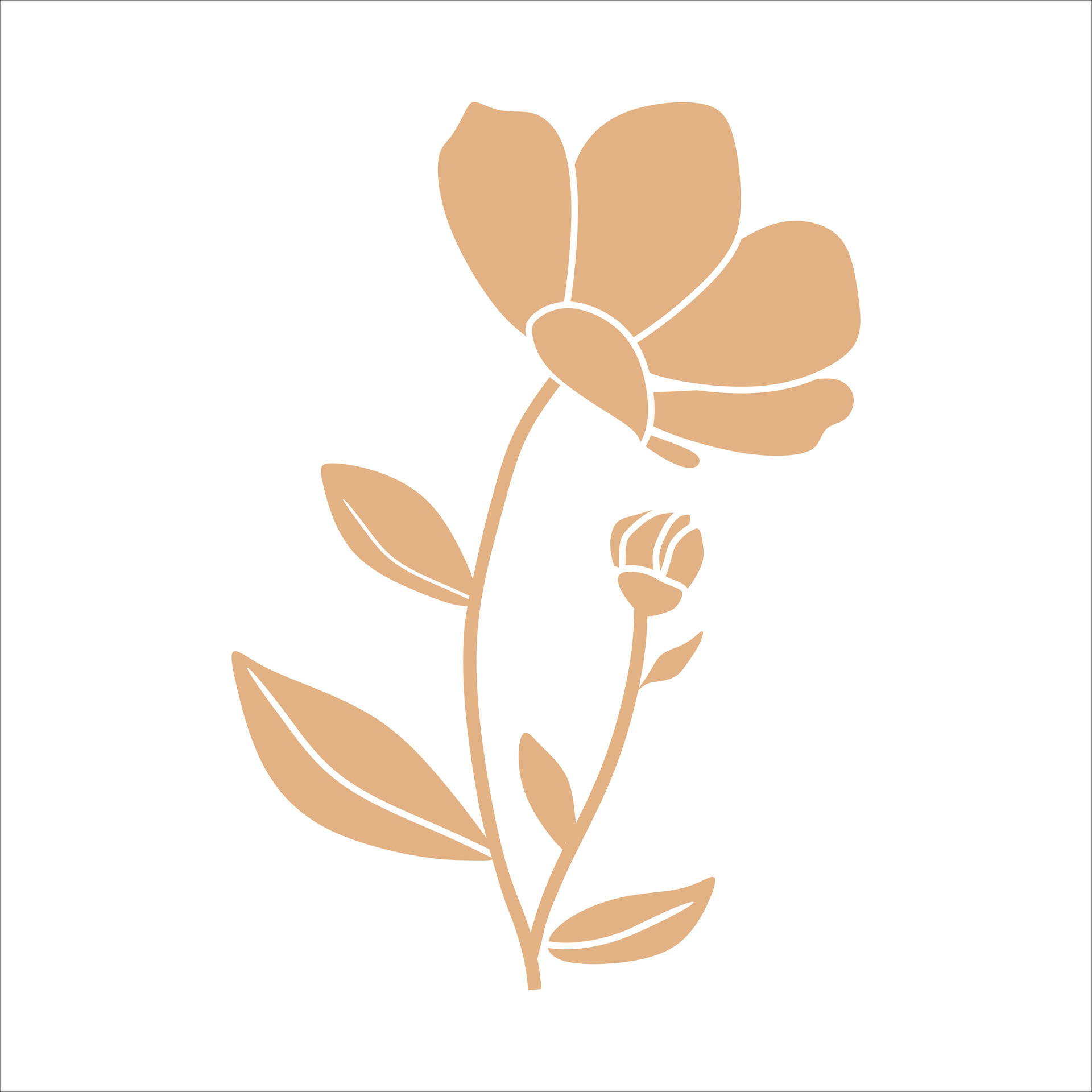 Beige abstract floral vector element 42157402 Vector Art at Vecteezy