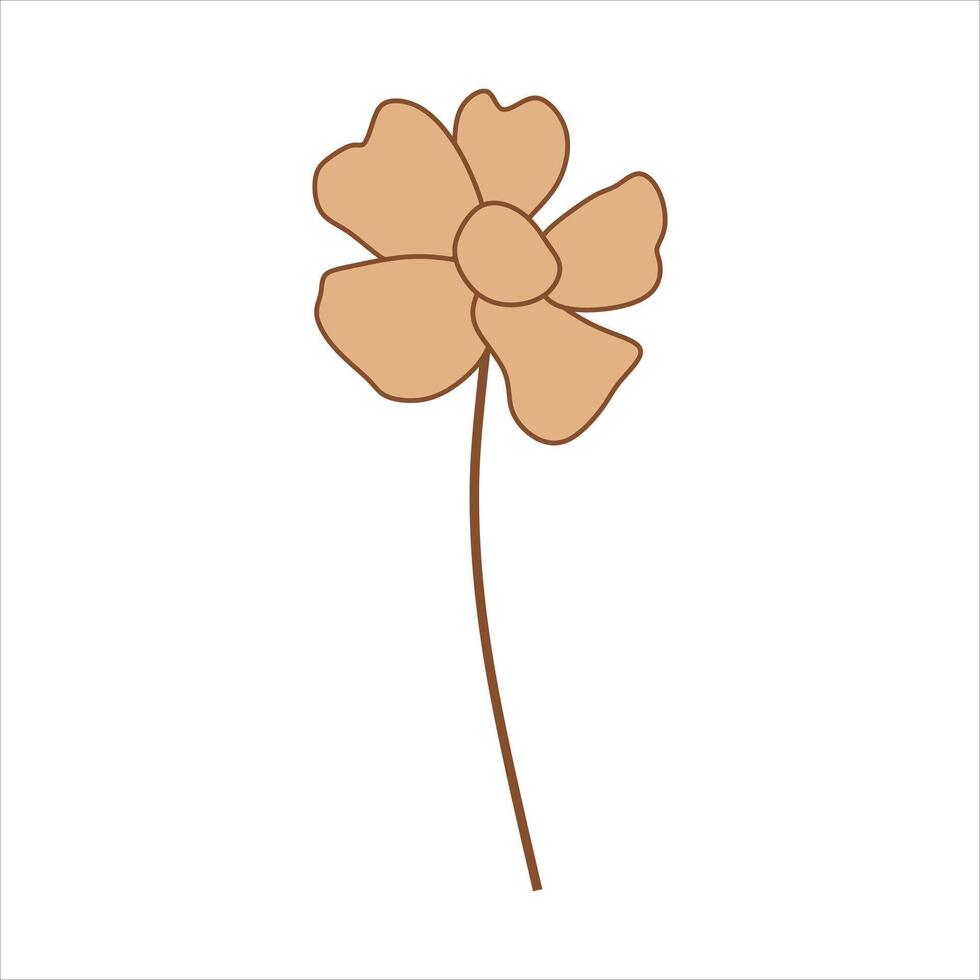 Beige abstract floral vector element 42157514 Vector Art at Vecteezy