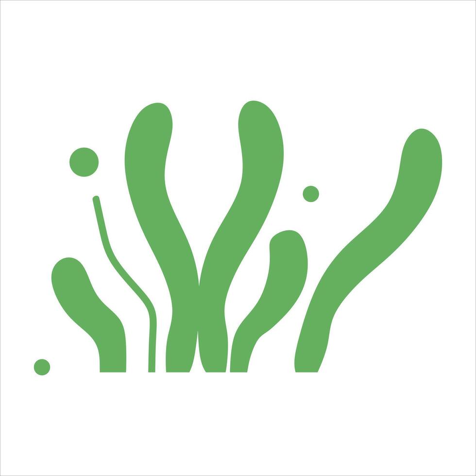 Algae plant abstract vector element