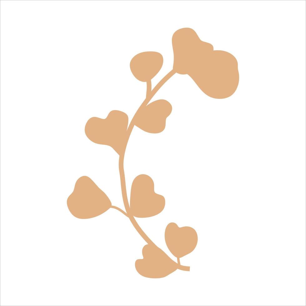 Beige abstract floral vector element 42157540 Vector Art at Vecteezy