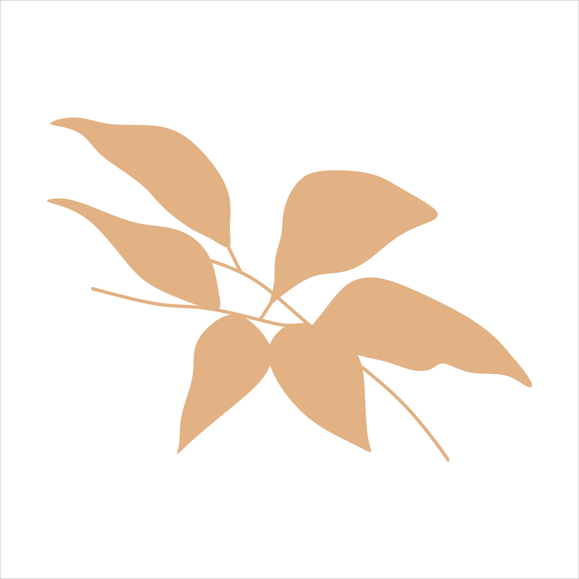 Beige abstract floral vector element 42157558 Vector Art at Vecteezy
