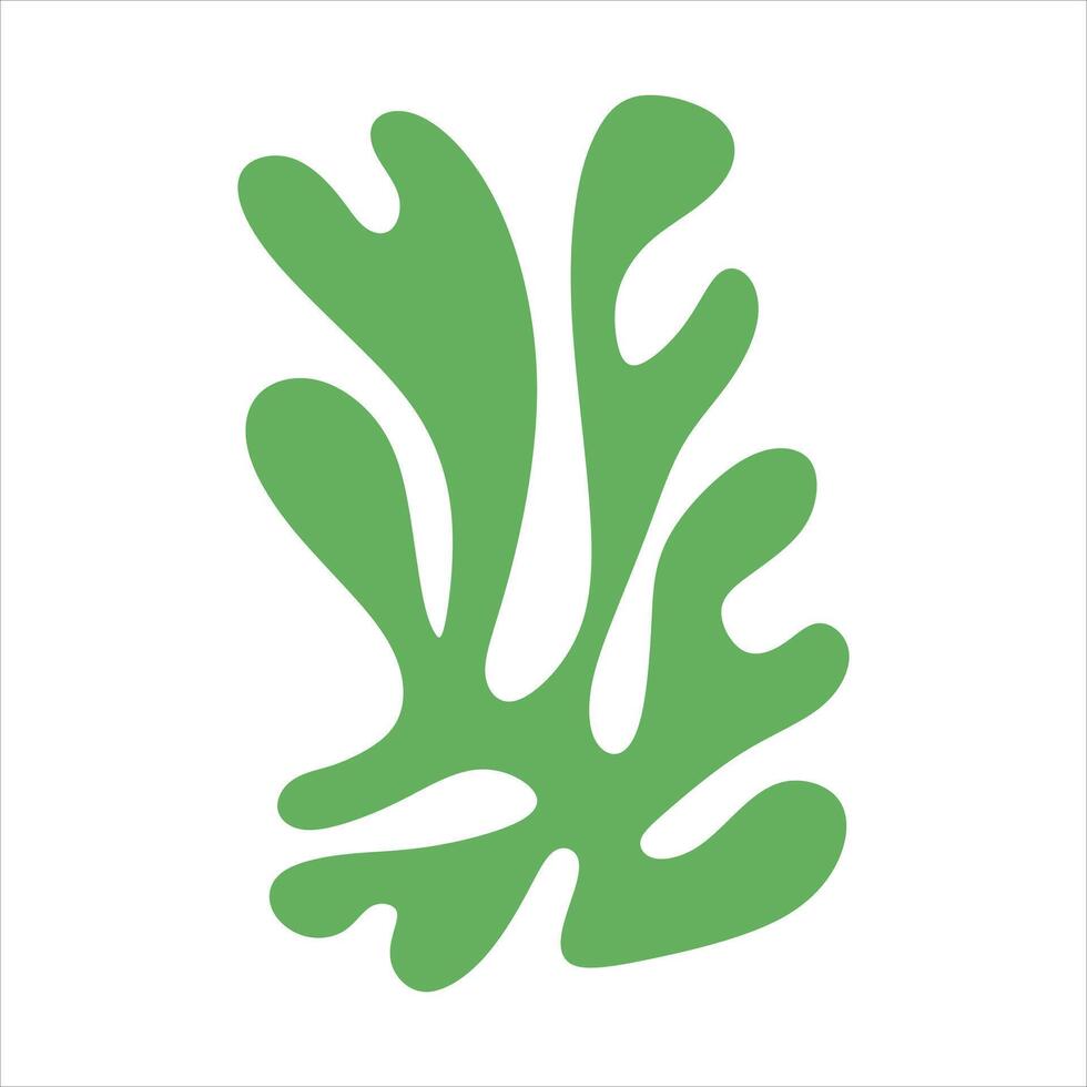 Algae plant abstract vector element