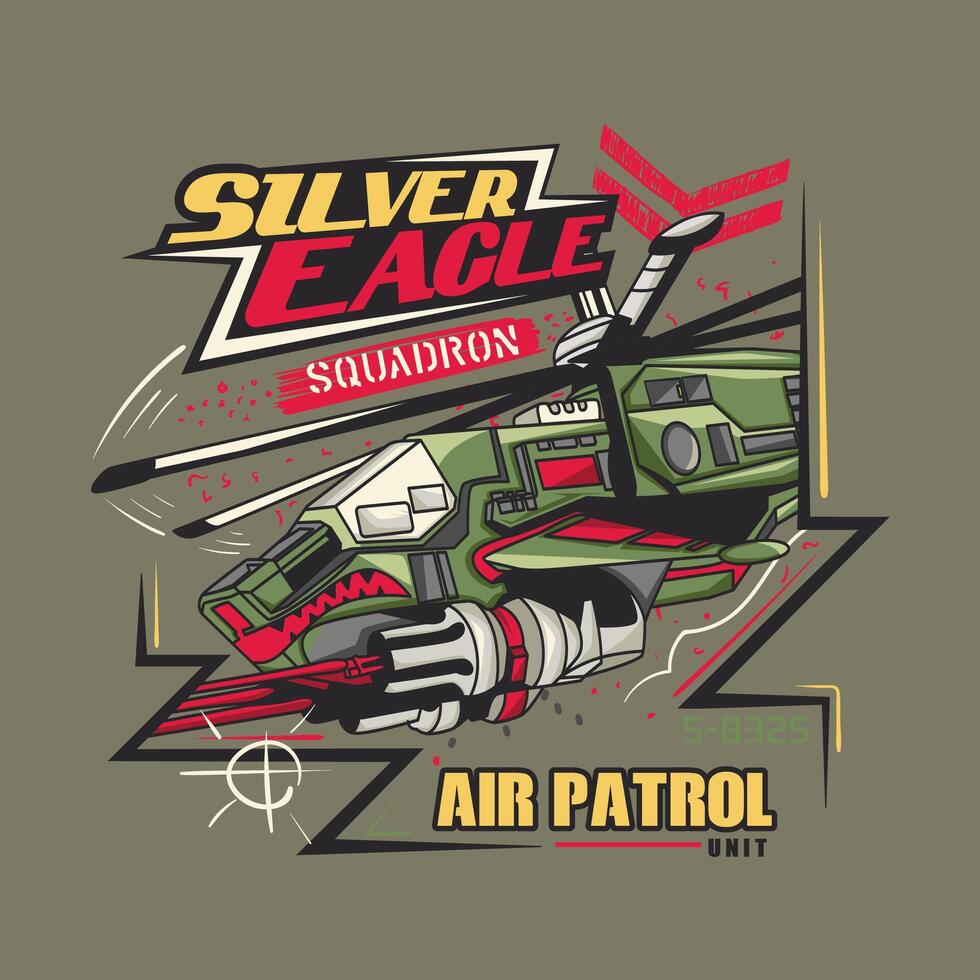 retro estilo ilustración de un militar aviación tema para vestir diseño vector