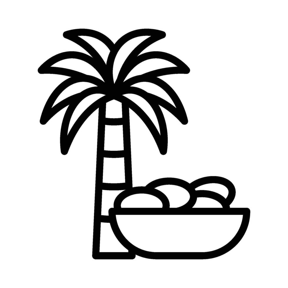 Dates Outline Icon vector