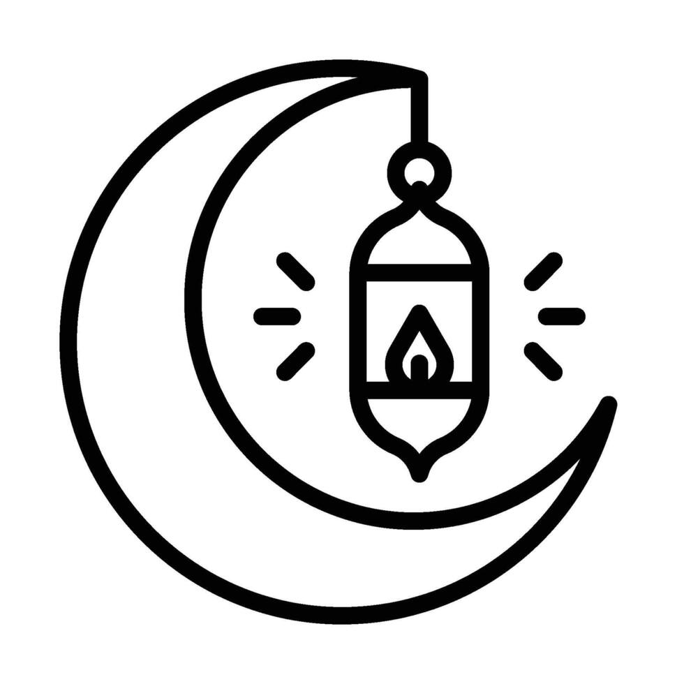 Ramadan Outline Icon vector