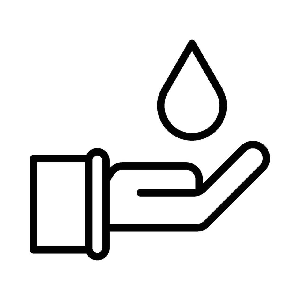 Ablution Outline Icon vector