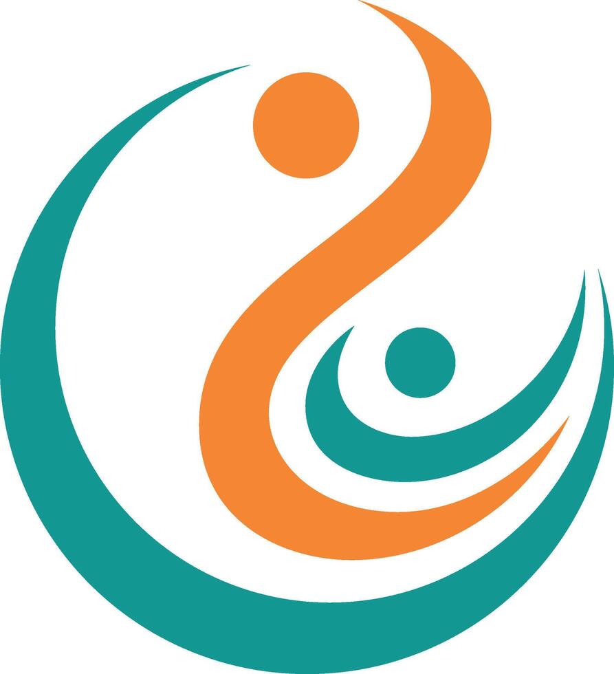 people love partner teamwork circle diversity play abstract logo. vector