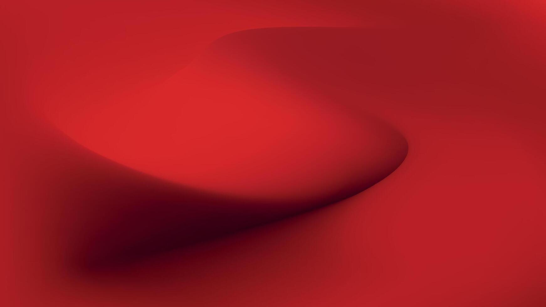 red gradient abstract background with curved shapes vector