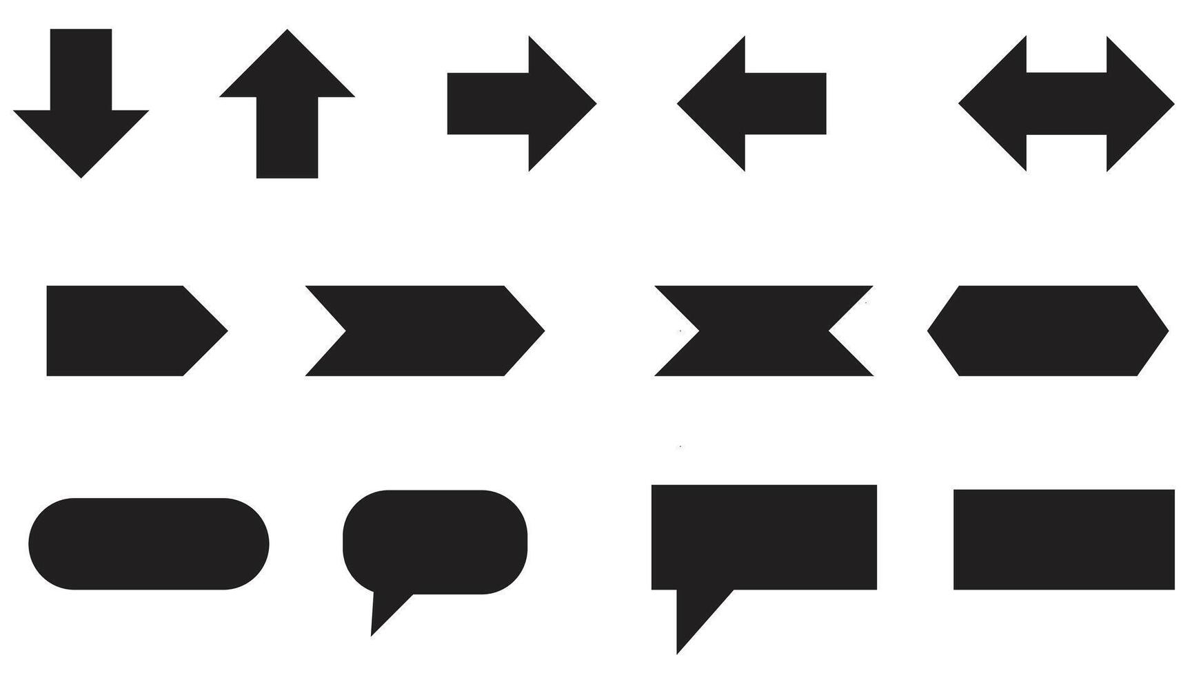 Shape collection icon design, icon set shape vector