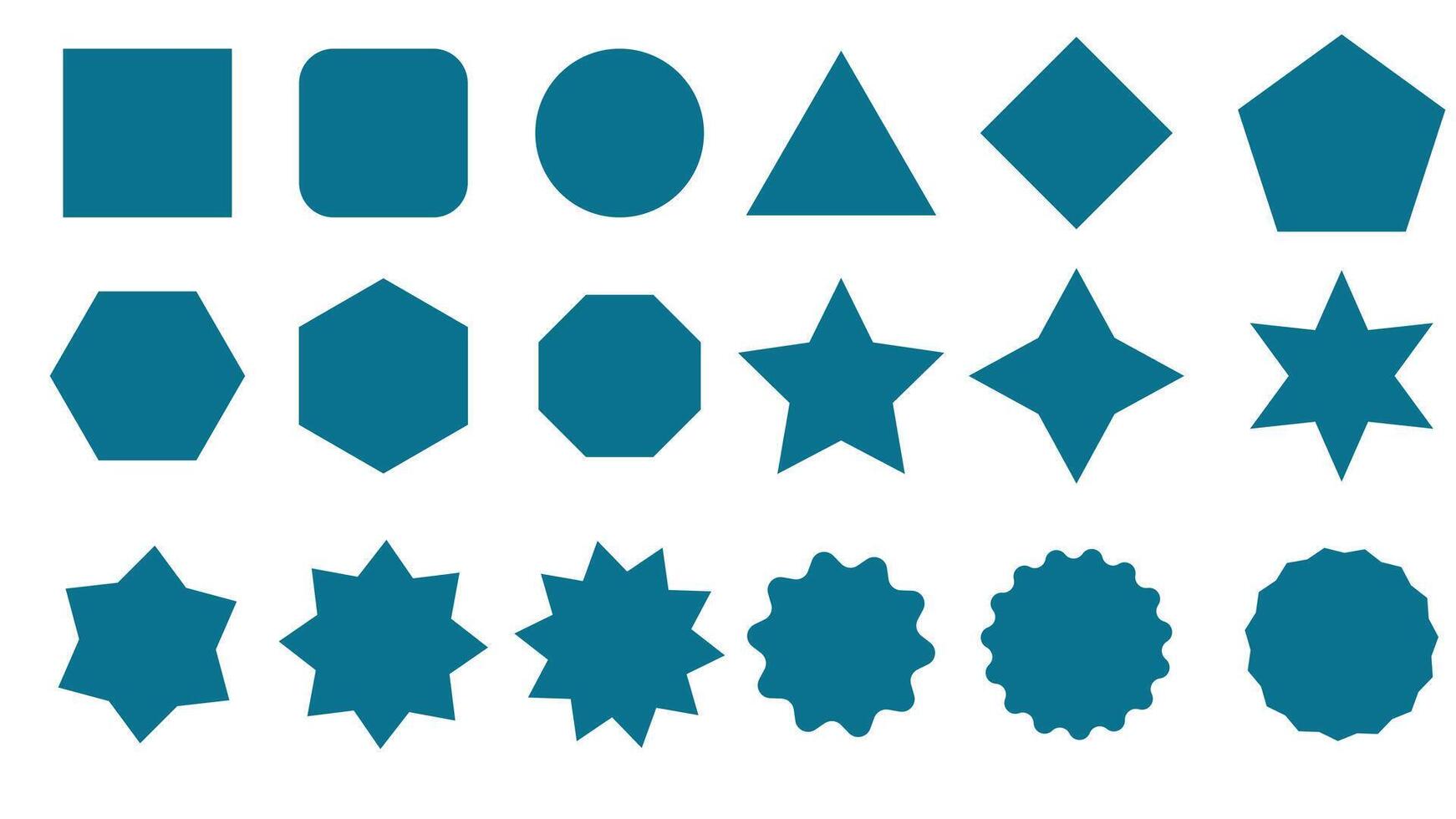 Design various shapes vector icons, shape icon vector