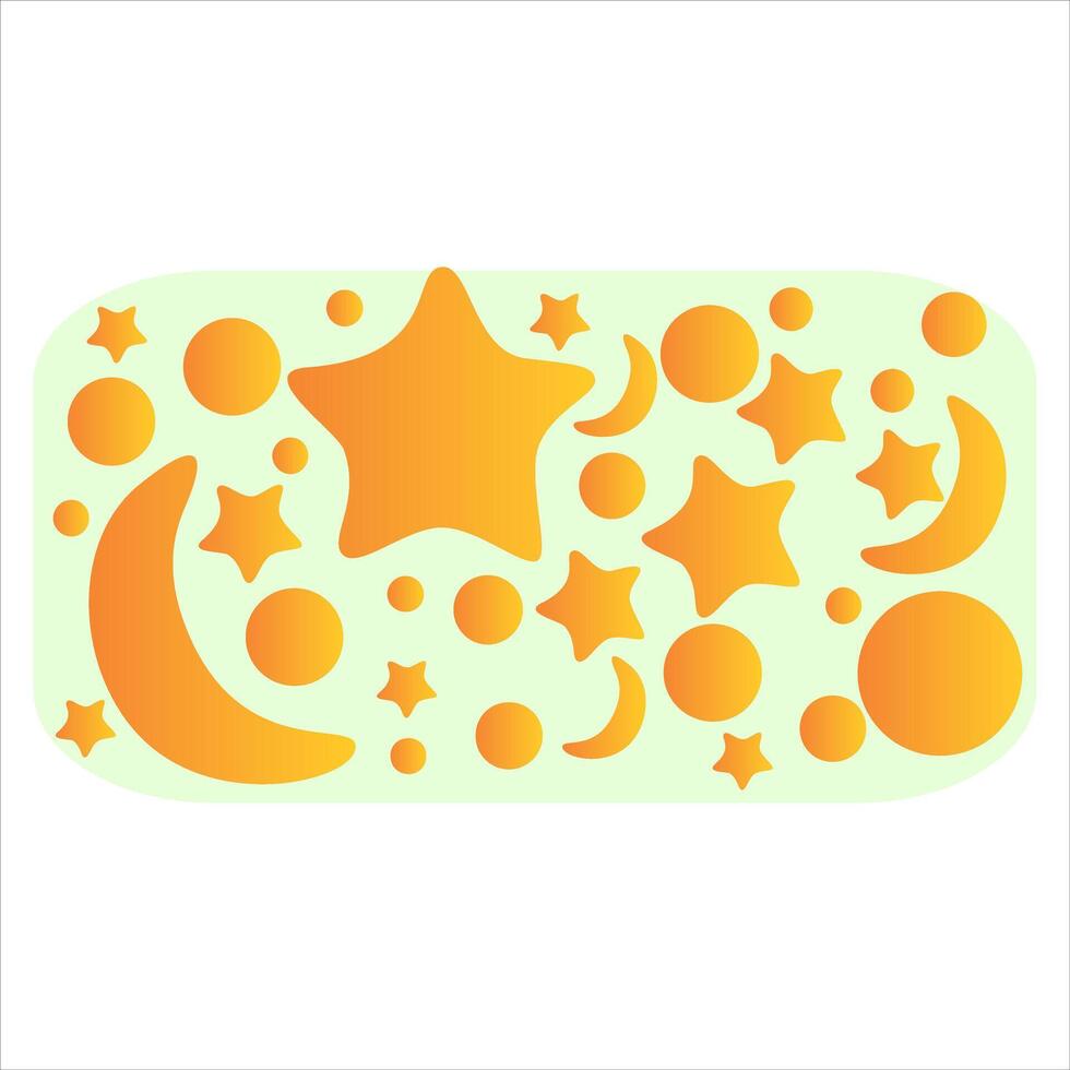 moon and star template vektor logo vector