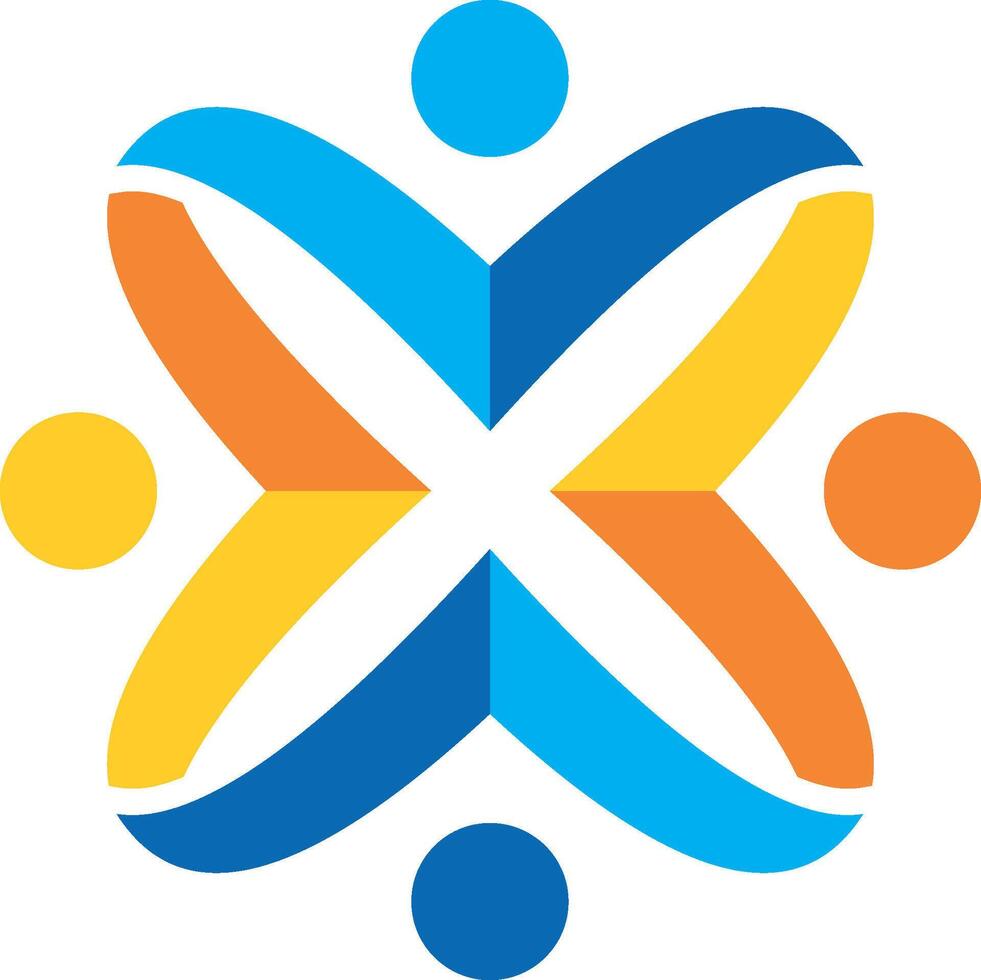 teamwork solid bussines logo vektor vector