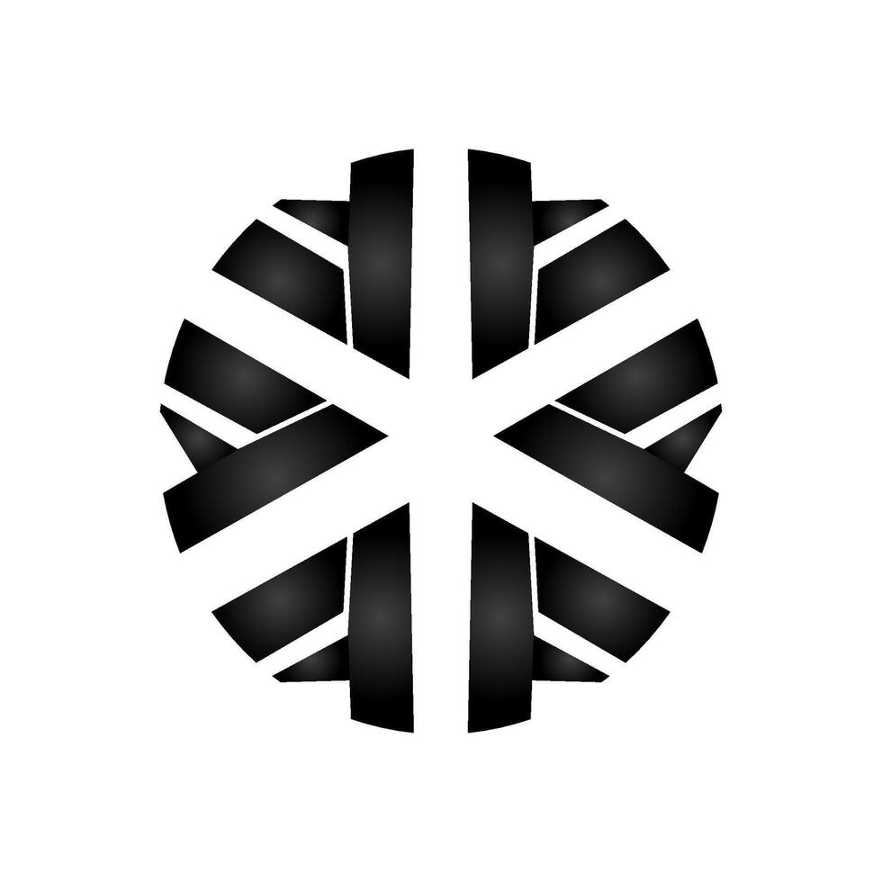 Modern simple elegant circular F logo vector