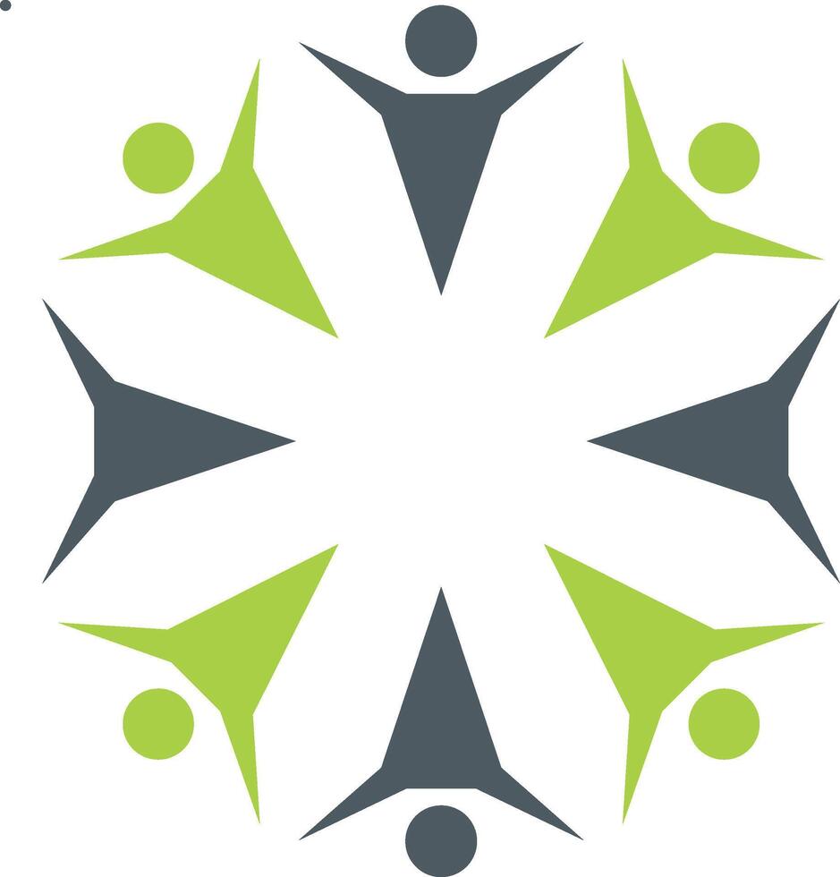 teamwork solid bussines logo vektor vector