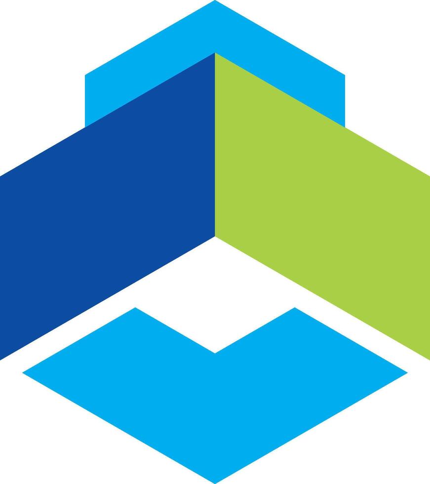 shape polygon business finance progress vector logo