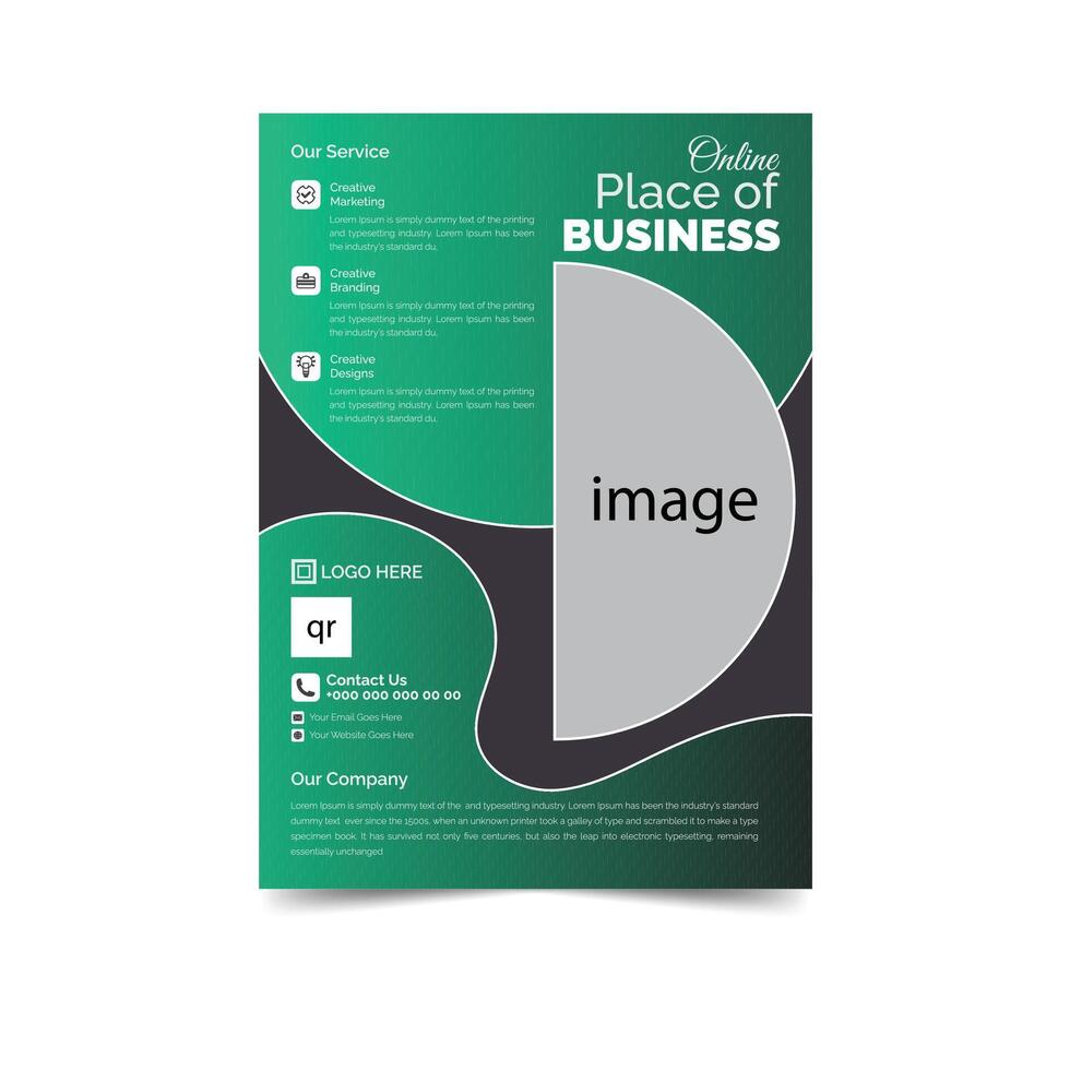 business flyer design vector