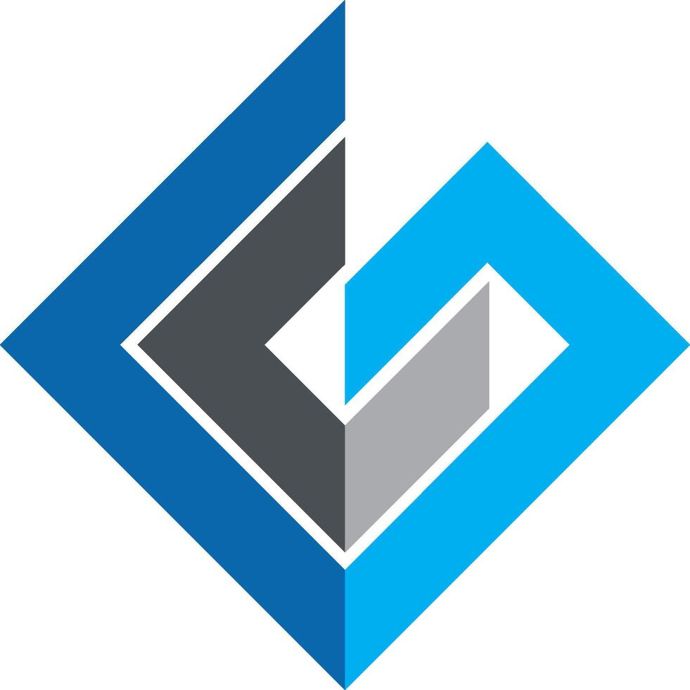 shape polygon business finance progress vector logo